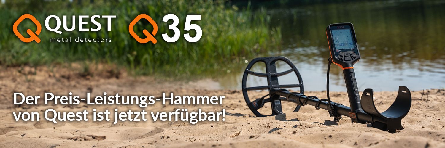 Der Quest Q35 Metalldetektor ist da