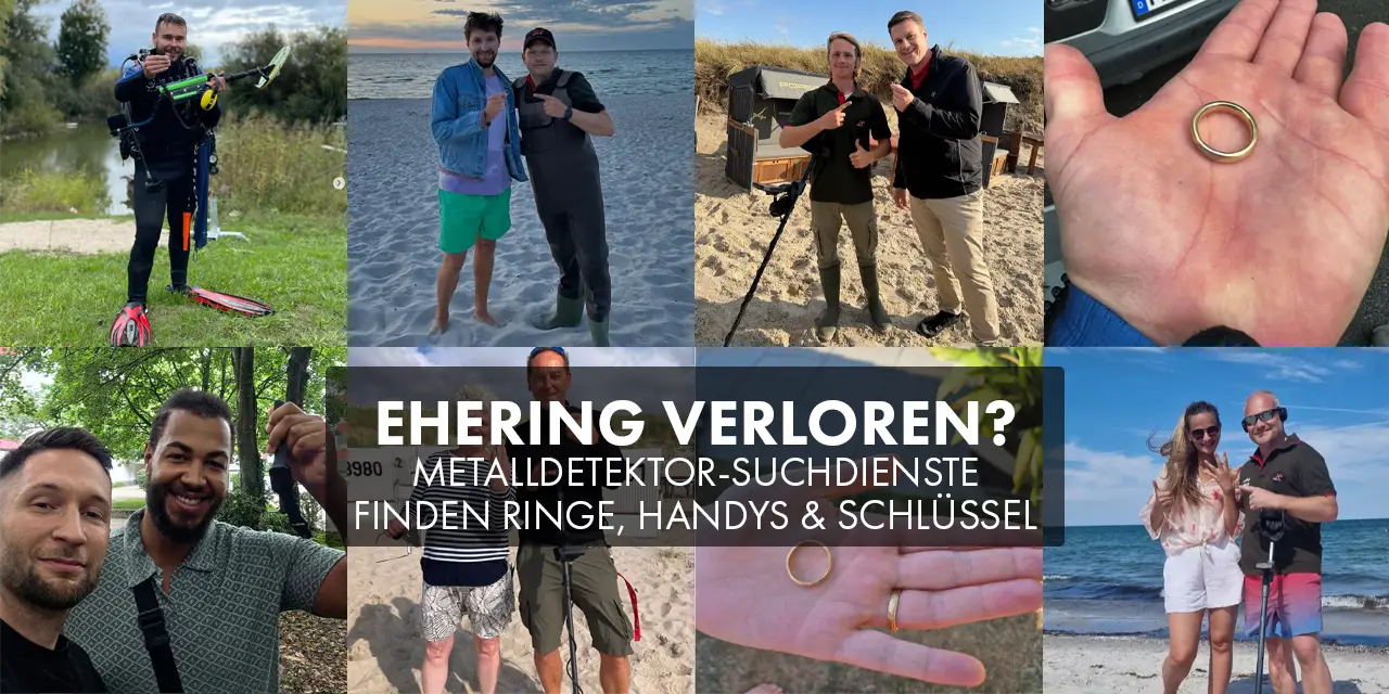 Ring, Schlüssel, Handy oder AirPods verloren? Metalldetektor-Suchdienste helfen weiter!
