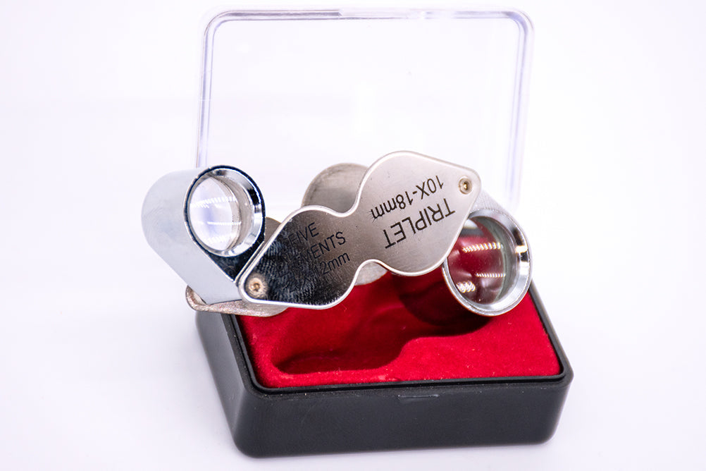 Doppelte Lupe 10X-18 mm und 20X-12 mm