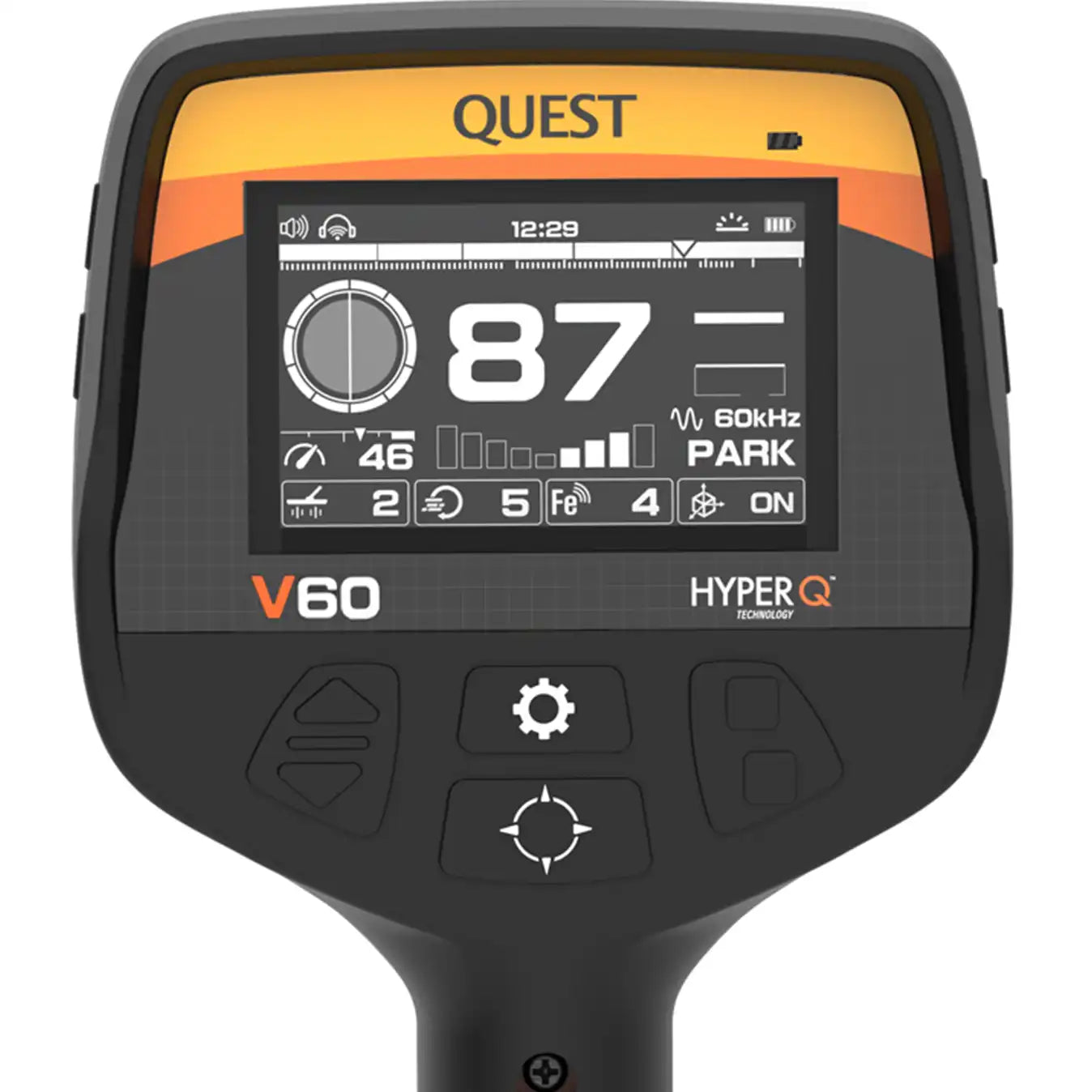Quest V60 Metalldetektor + gratis XPointer Max Pinpointer mit Magic Holster