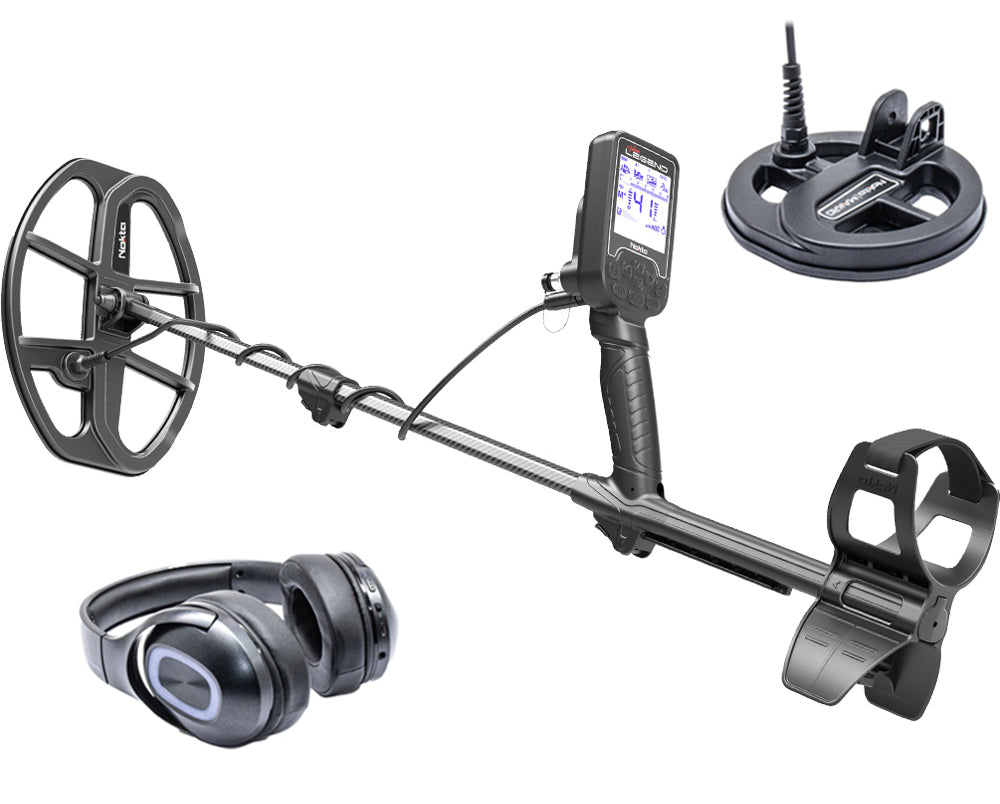 Gebraucht - Nokta The Legend Metalldetektor mit Bluetooth Kopfhörer und 2 Spulen