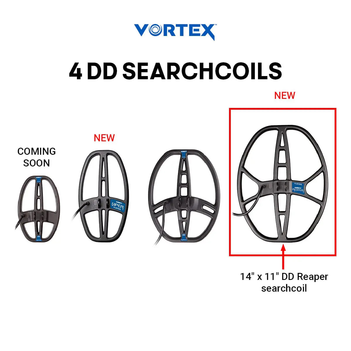 Garrett Vortex 14 x 11" Reaper DD Suchspule