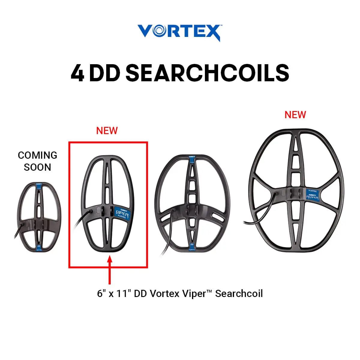Garrett Vortex 6 x 11" Viper DD Suchspule