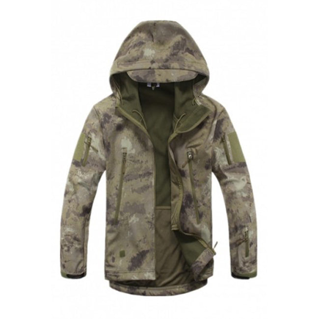 Winter Camouflage Jacke hell mit Innenfutter