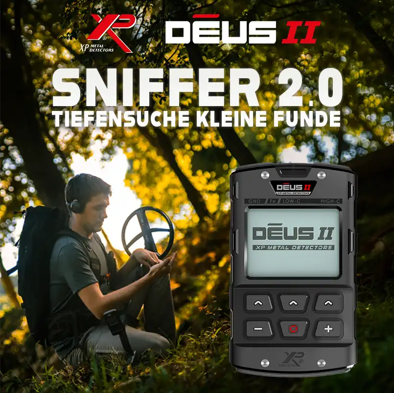 XP Deus 2 - SNIFFER 2.0 Tiefensuch-Programm für Münzen und Relikte