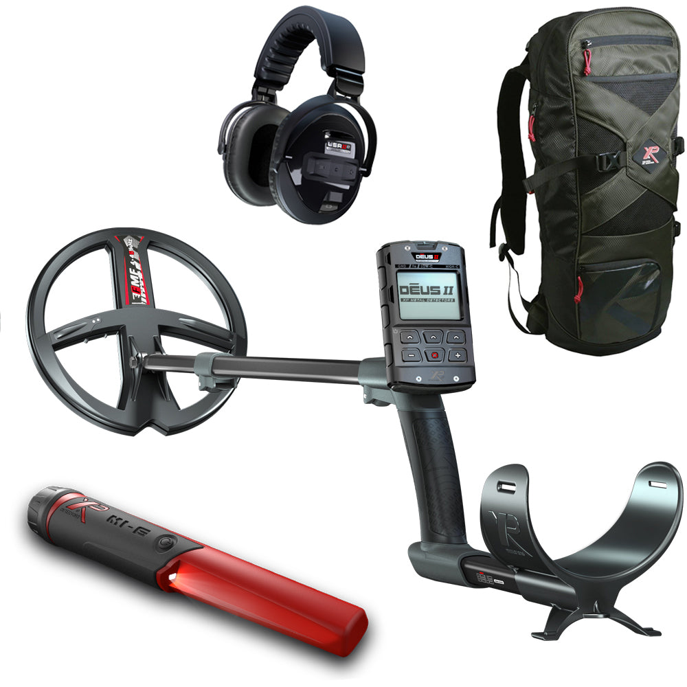 XP DEUS 2 22 FMF RC WSA 2 XL mit gratis MI-6 Pinpointer und XP 240 Rucksack