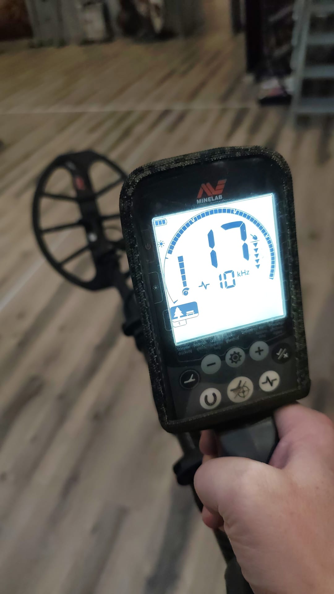 Gebraucht - Minelab Equinox 800 mit große Spule und Carbon Gestänge