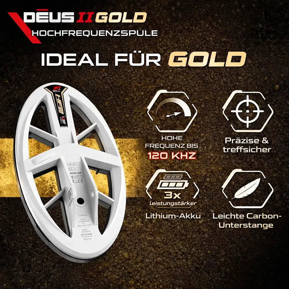 XP Deus 2 Gold HF2 RC WSA ST Metalldetektor