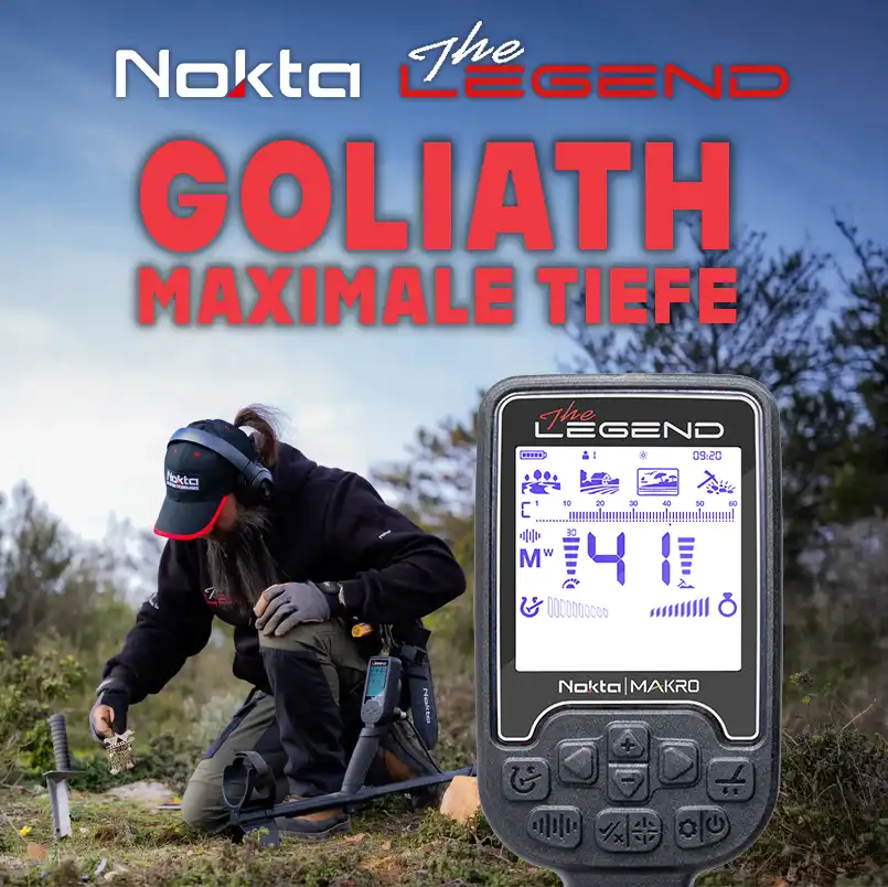 Nokta Legend GOLIATH – Tiefensuch-Programm für Münzen & Relikte