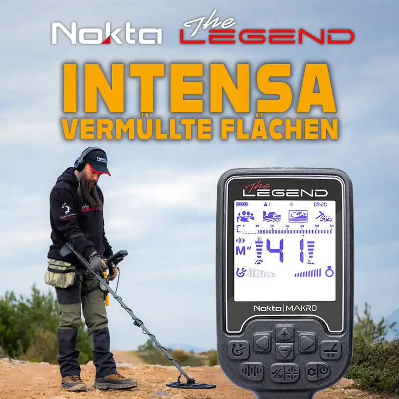 Nokta Legend INTENSA – Programm für verschrottete Flächen & Eisen