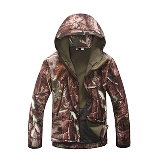 Winter Camouflage Jacke dunkel mit Innenfutter