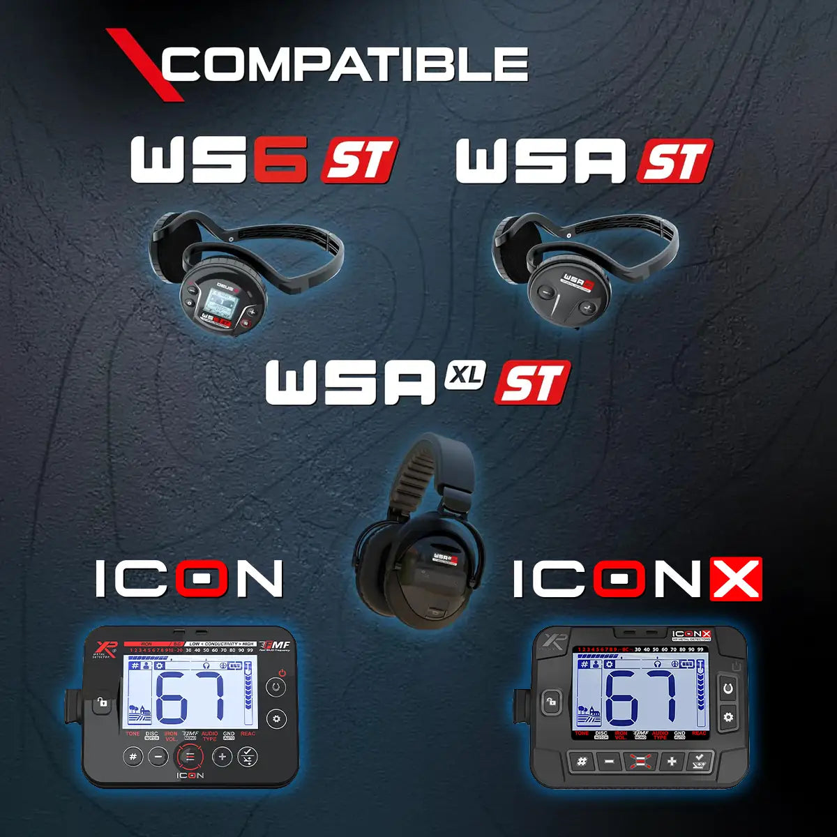 XP Lithium Polymer Akku ICON-RC, ICONX-RC WSA ST, WSA XL ST, WS6 ST Kopfhörer (BAT-RCST-001)