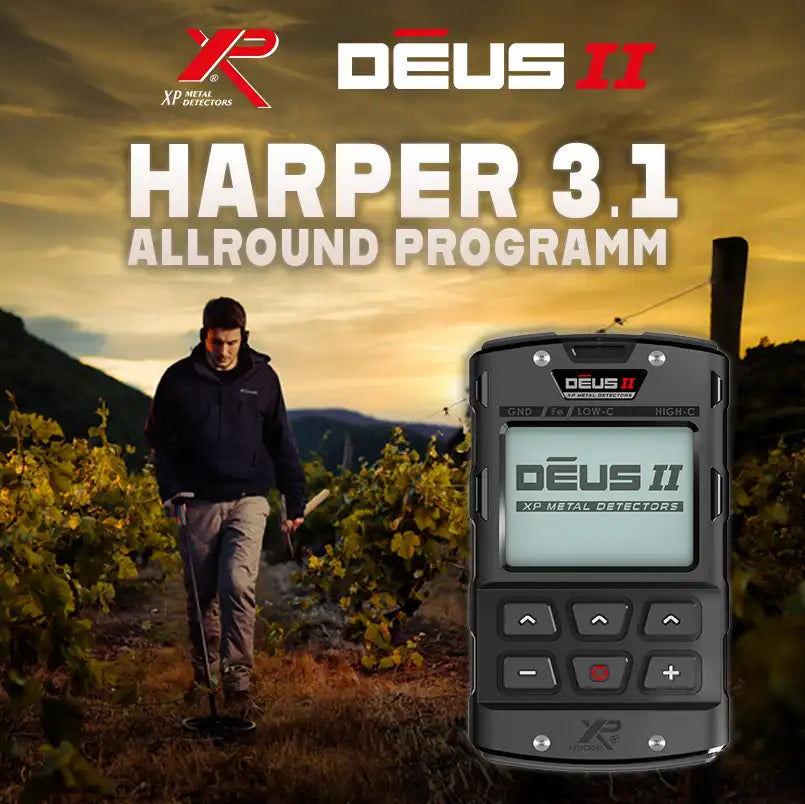 XP Deus 2 - Harper 3.1 Allround-Programm für klare Signale & hohe Laufruhe