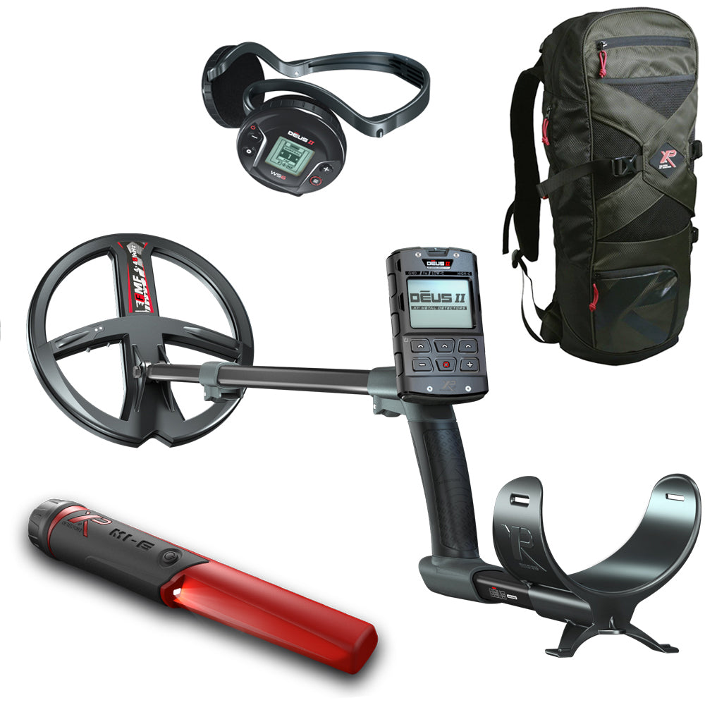 XP DEUS 2 22 FMF RC WS6 mit gratis MI-6 Pinpointer und 240 Rucksack