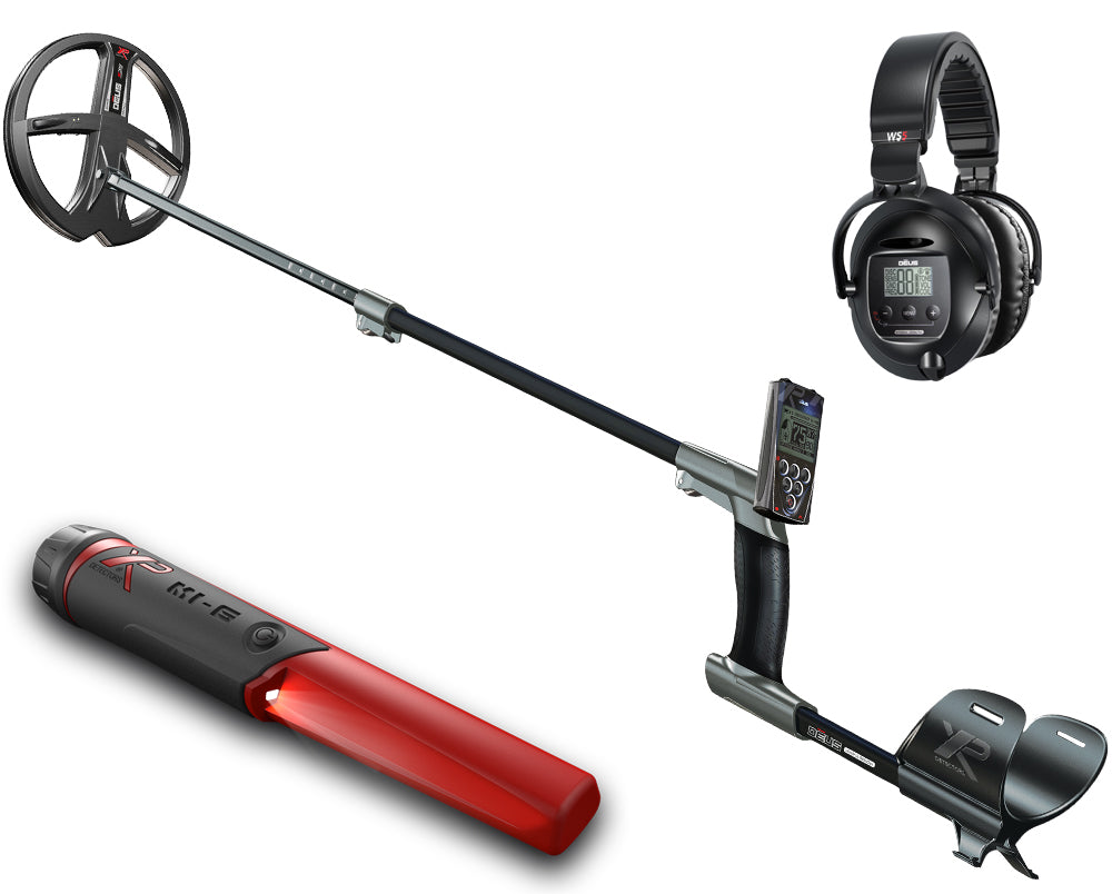 XP Deus X35 22 cm + RC + WS5 Metalldetektor mit MI-6 Pinpointer