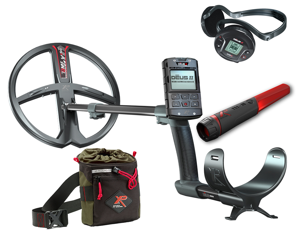 XP DEUS 2 28 FMF RC WS6 Metalldetektor Komplettset mit MI-6 Pinpointer