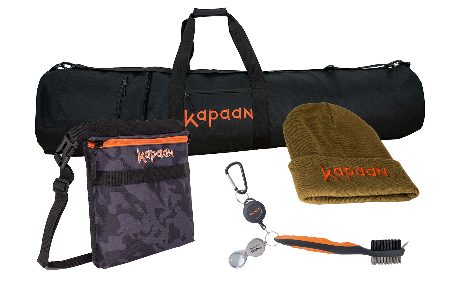 Kapaan Winterpaket - Tragetasche, Fundtasche, Fundbürste, Mütze