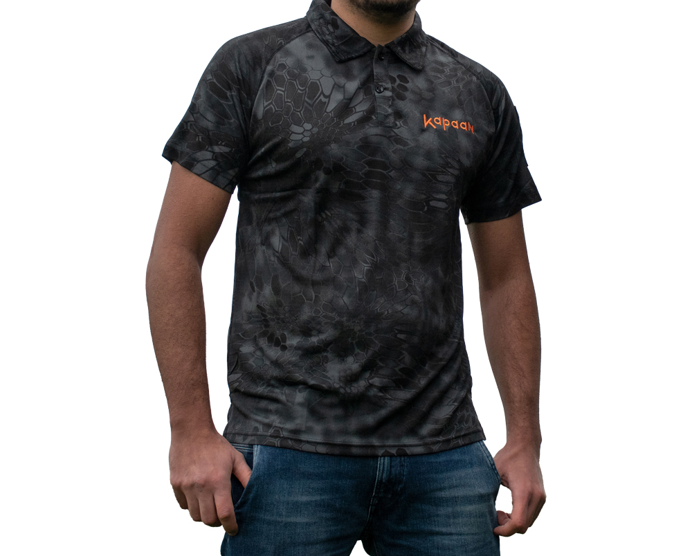 Kapaan Polo/T-Shirt schwarz Reptil