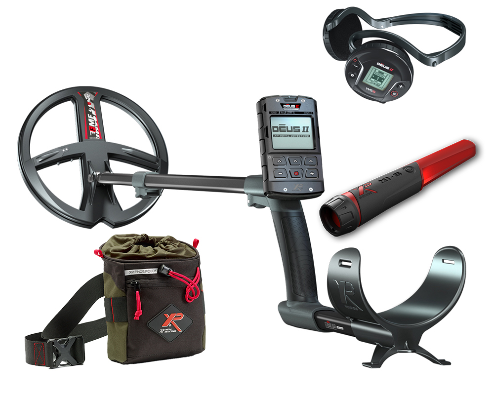 XP DEUS 2 22 FMF RC WS6 Metalldetektor Komplettset mit gratis MI-6 Pinpointer