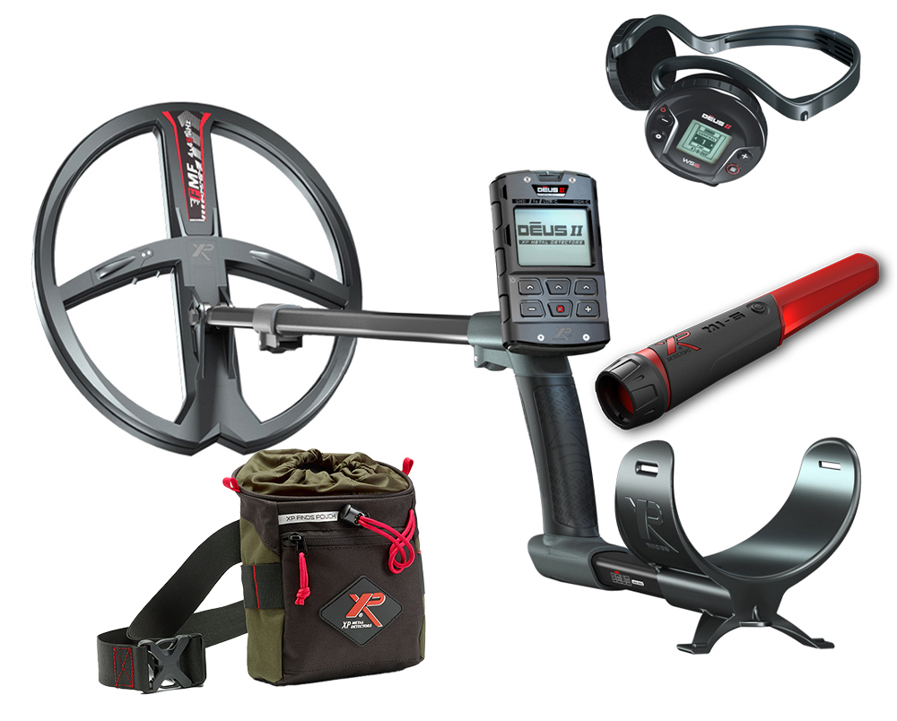 XP DEUS 2 34 FMF RC WS6 Metalldetektor Komplettset mit gratis MI-6 Pinpointer