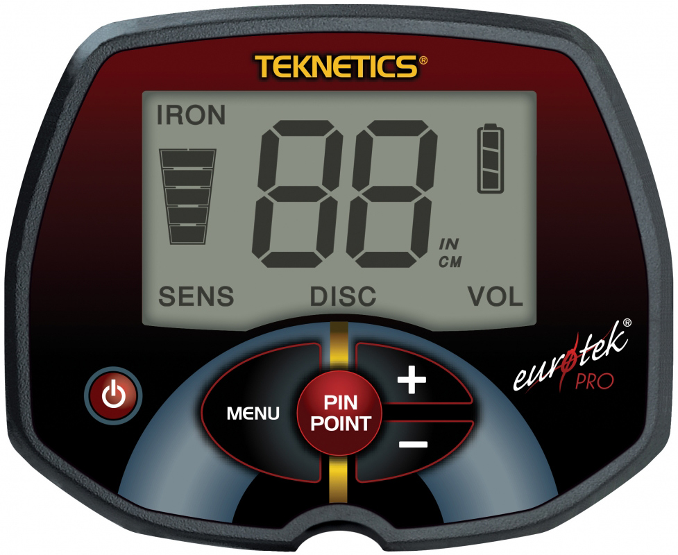 Teknetics Eurotek Pro Metalldetektor mit Pinpointer