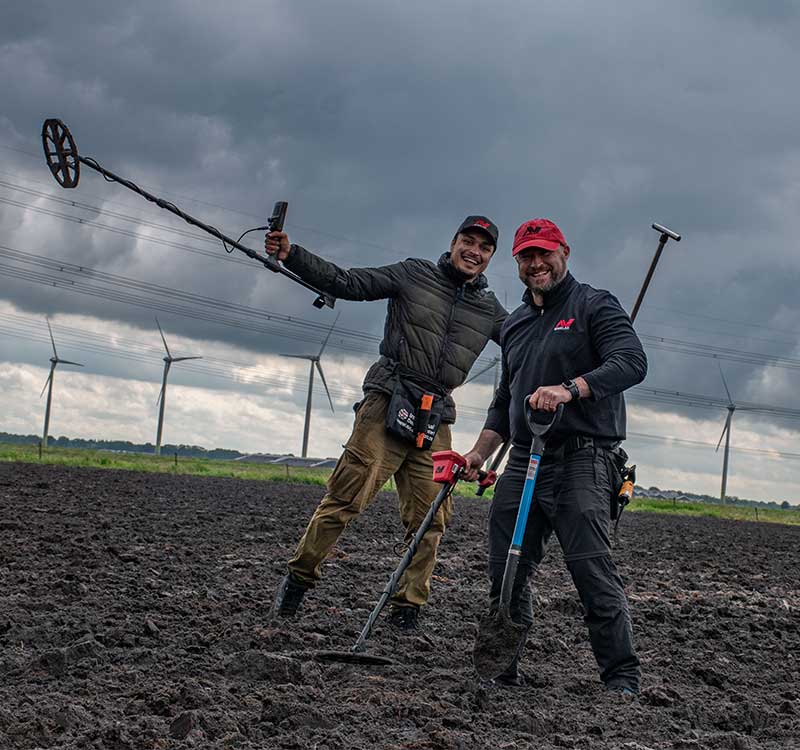 Sondelausflug mit Kunden und Minelab