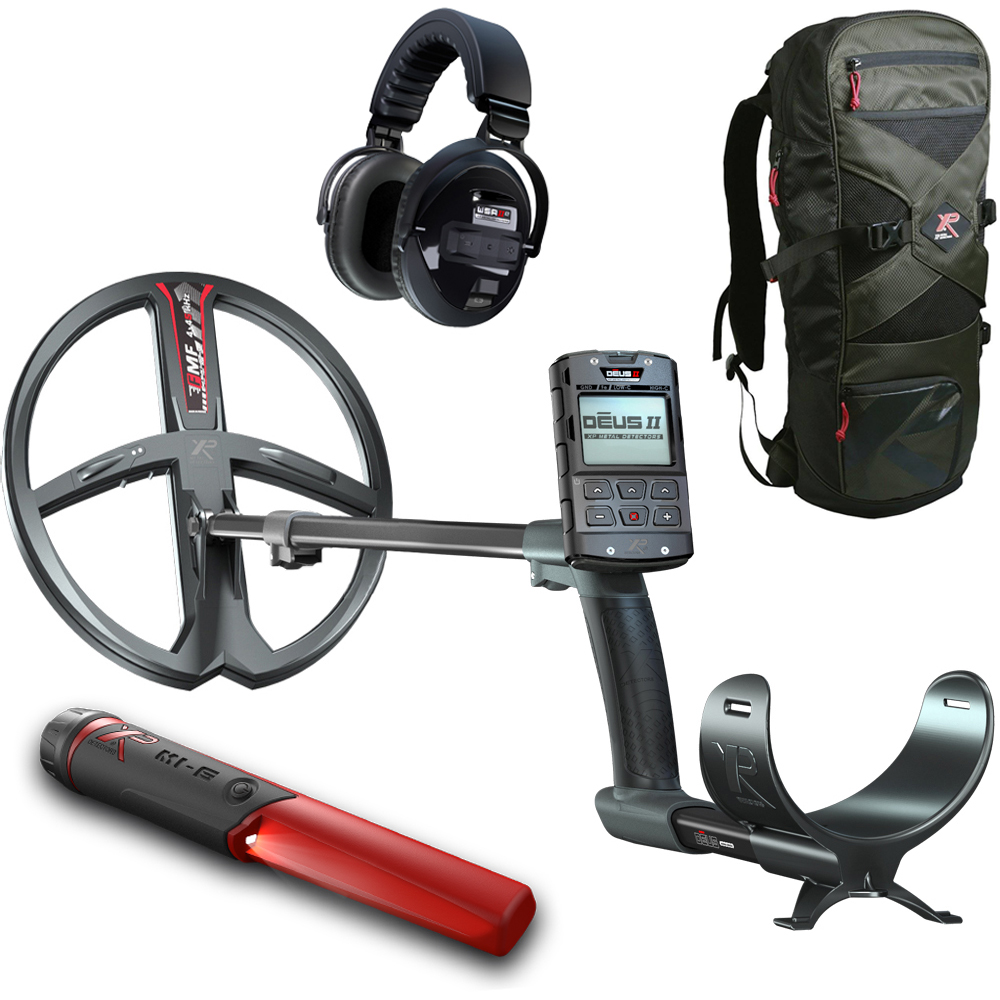 XP DEUS 2 34 FMF RC WSA 2 XL mit gratis MI-6 Pinpointer und XP 240 Rucksack