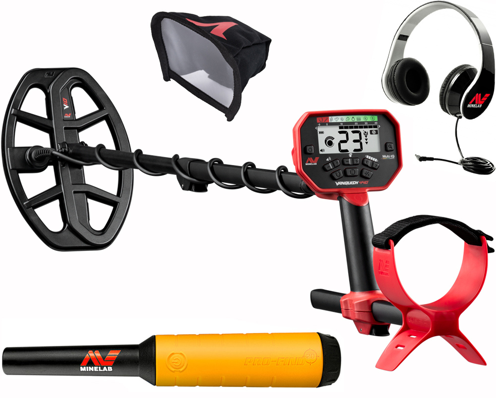 Minelab Vanquish 440 Metalldetektor mit Pro-Find 20 Pinpointer