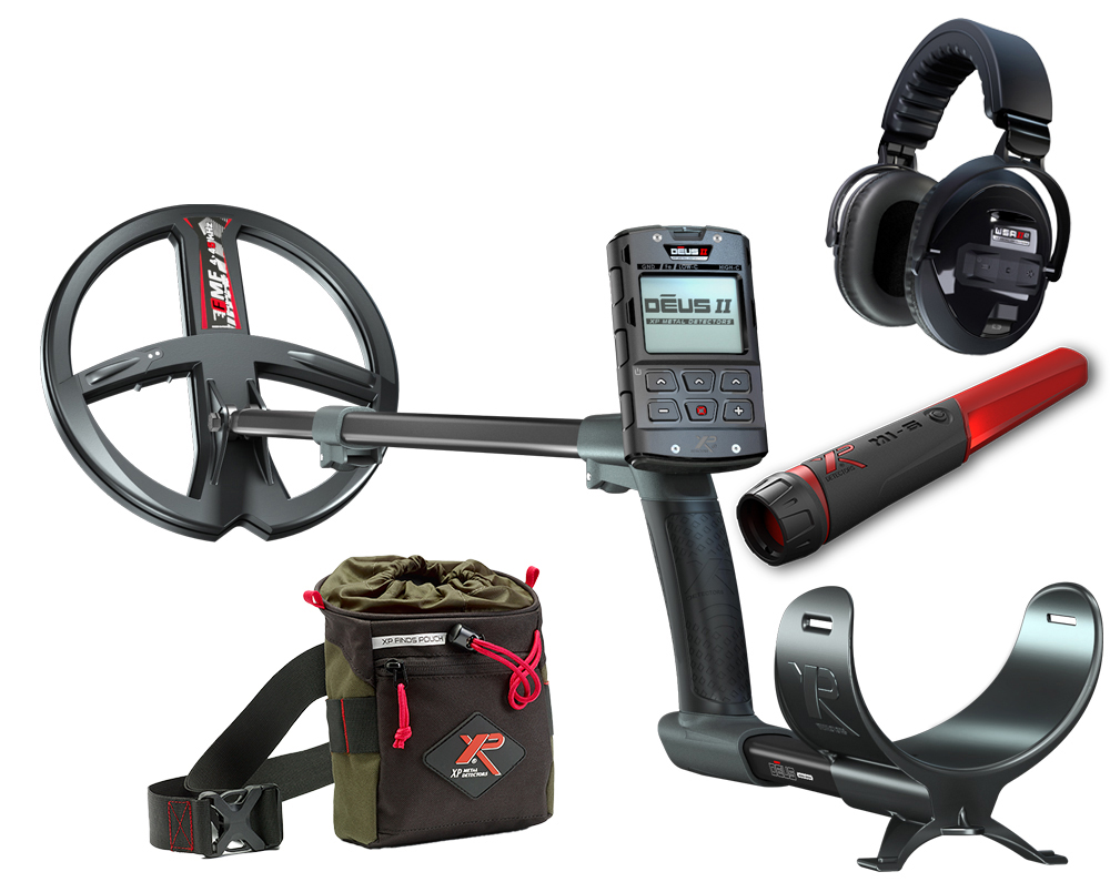 XP DEUS 2 22 FMF RC WSA 2 XL Metalldetektor Komplettset mit gratis MI-6 Pinpointer